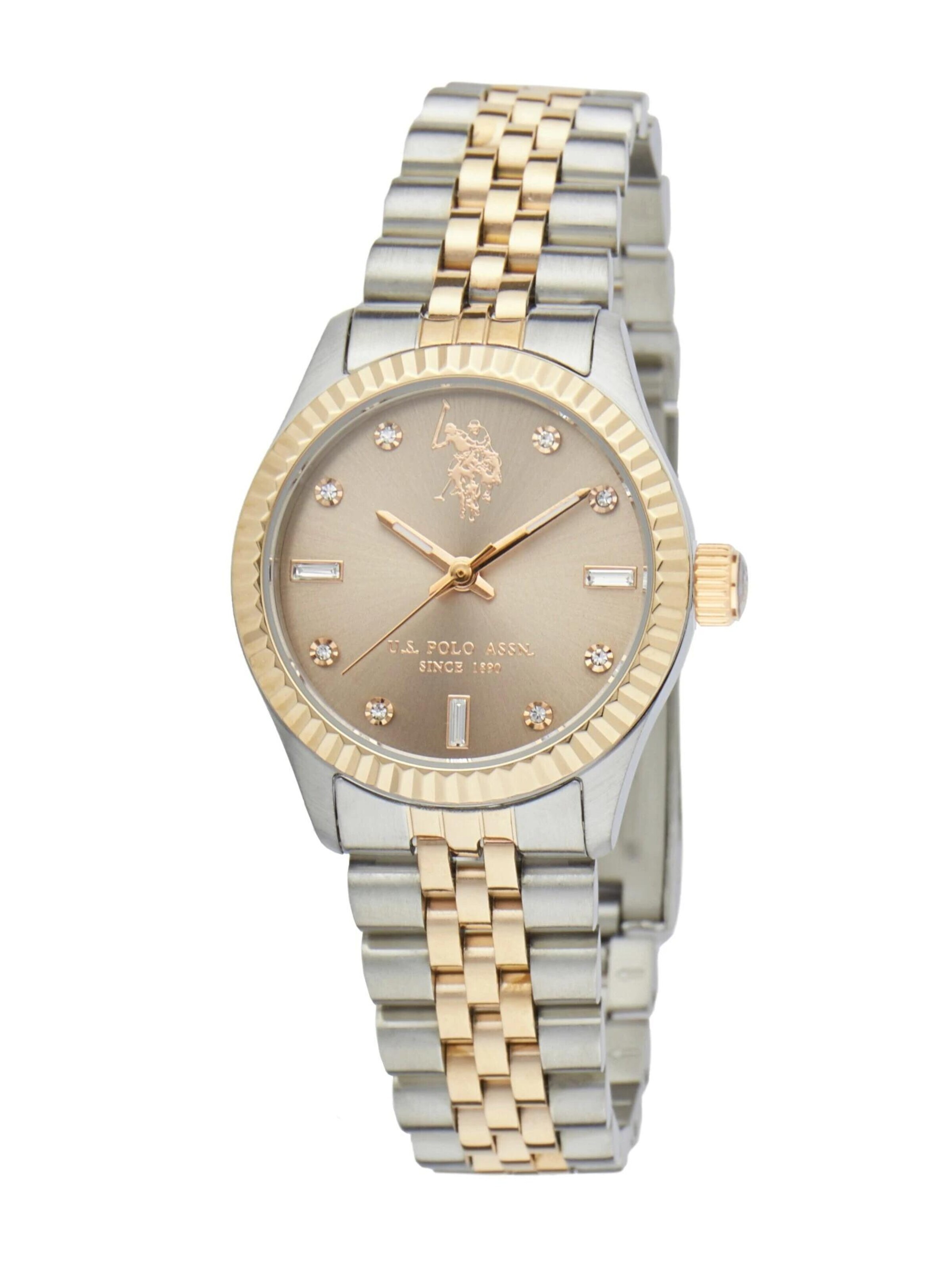 U.S. POLO ASSN. - Reloj analógico 'Celine' en amarillo