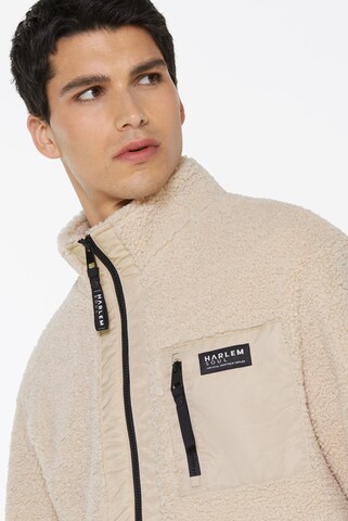 Harlem Soul Fleecejacke 'AT-LANTA' in Beige