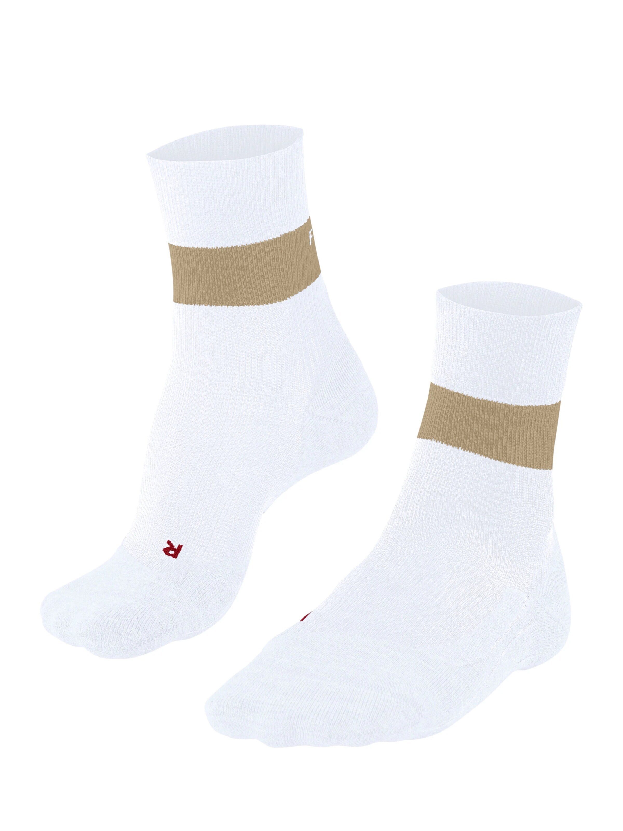 FALKE Athletic Socks 'RU Compression Stabilizing' in White: front