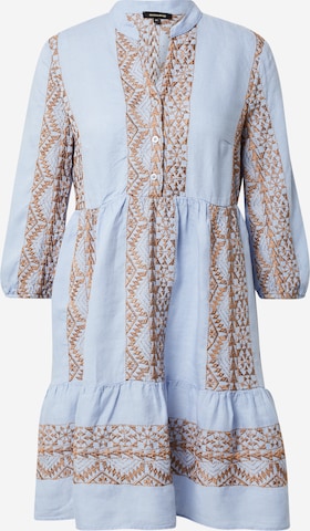 MORE & MORE Shirt Dress in Blue: front