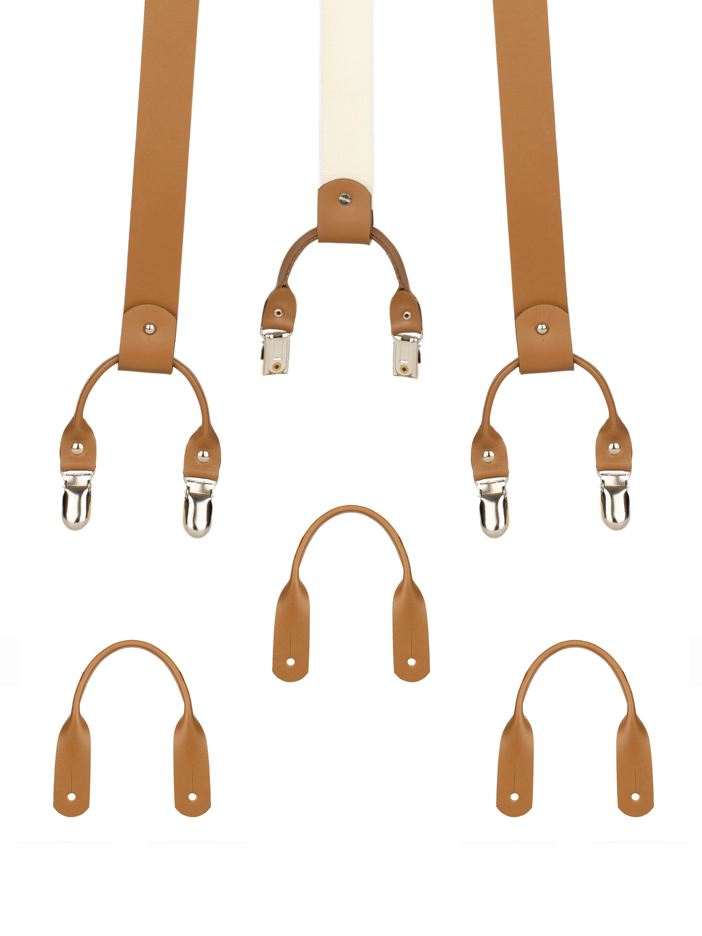Bretelles de pantalon 'Kara' GODDESS Leather en beige