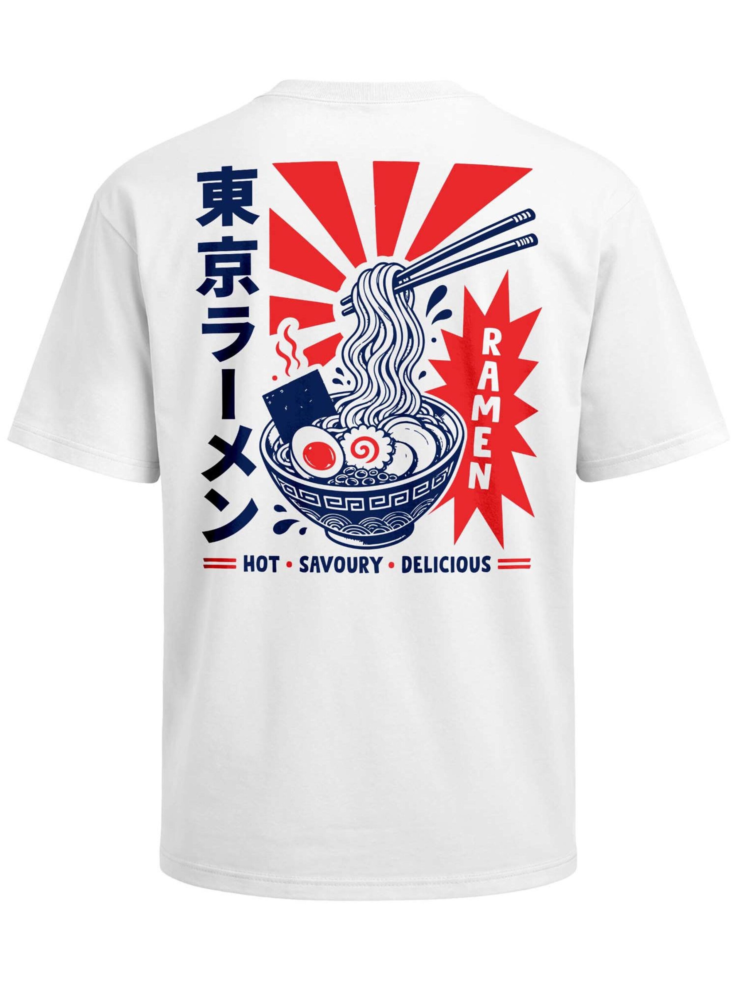 Neverless Shirt 'Asia Ramen' in White