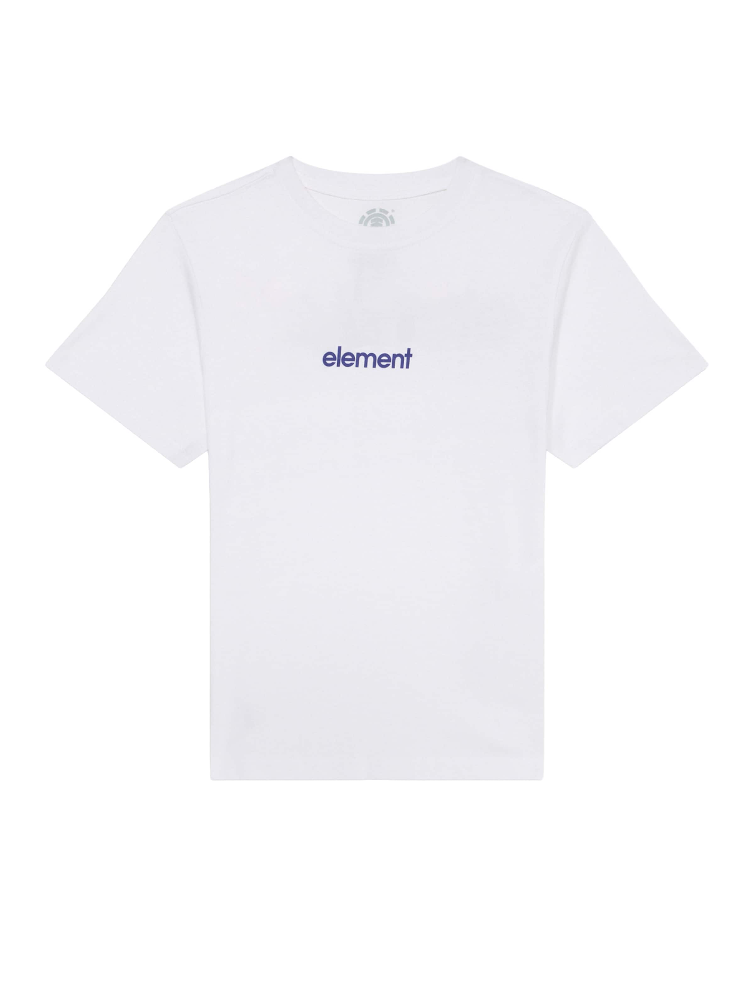 T-Shirt ELEMENT en blanc : devant