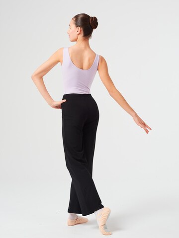 Tanzmuster Flared Workout Pants 'Anina' in Black