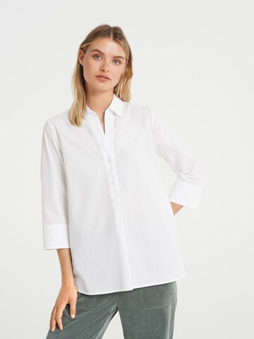 OPUS Blouse 'Fatine' in Wit: voorkant