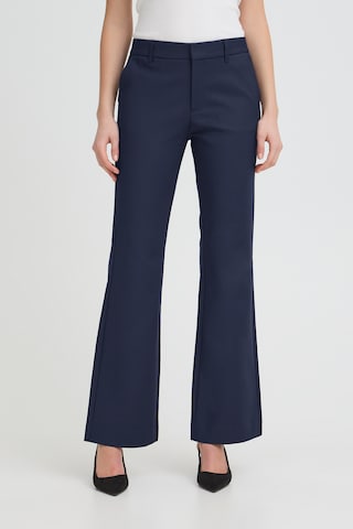 Regular Pantalon Pulz en bleu : devant