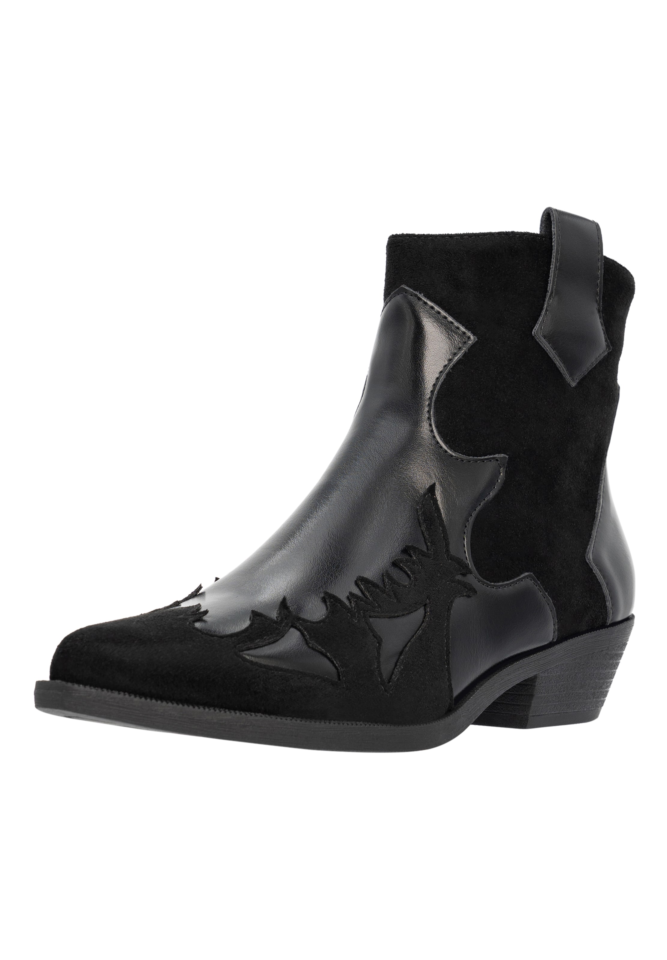 Bottines Salinyang en noir : devant