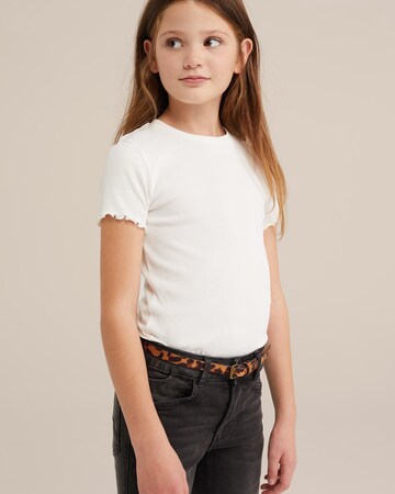 Maglietta di WE Fashion in bianco: frontale