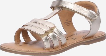 Kickers Sandalen 'DIAMANTO' in Goud: voorkant