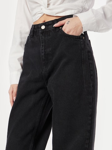 Trendyol Široke hlačnice Kavbojke | črna barva