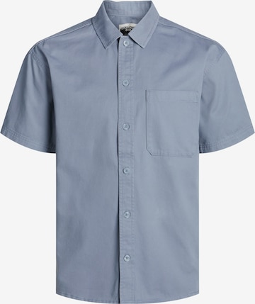 JACK & JONES Regular fit Button Up Shirt 'COLLECTIVE' in Blue: front