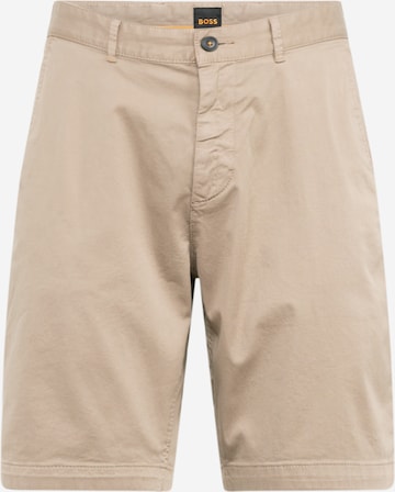 Slimfit Pantaloni chino di BOSS in marrone: frontale