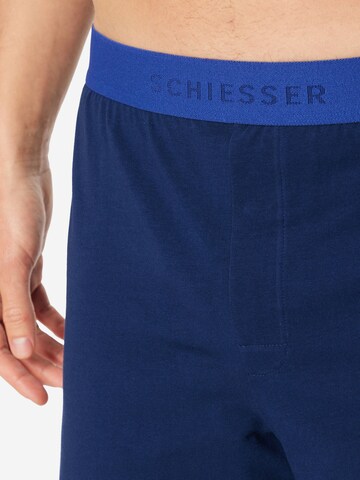 Pyjama court SCHIESSER en bleu
