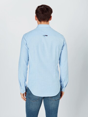 Tommy Jeans Slim fit Overhemd in Blauw