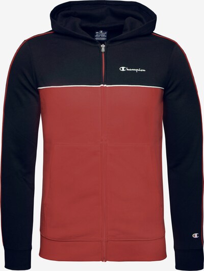 Champion Authentic Athletic Apparel Zip-Up Hoodie in Night blue / Carmine red / White, Item view