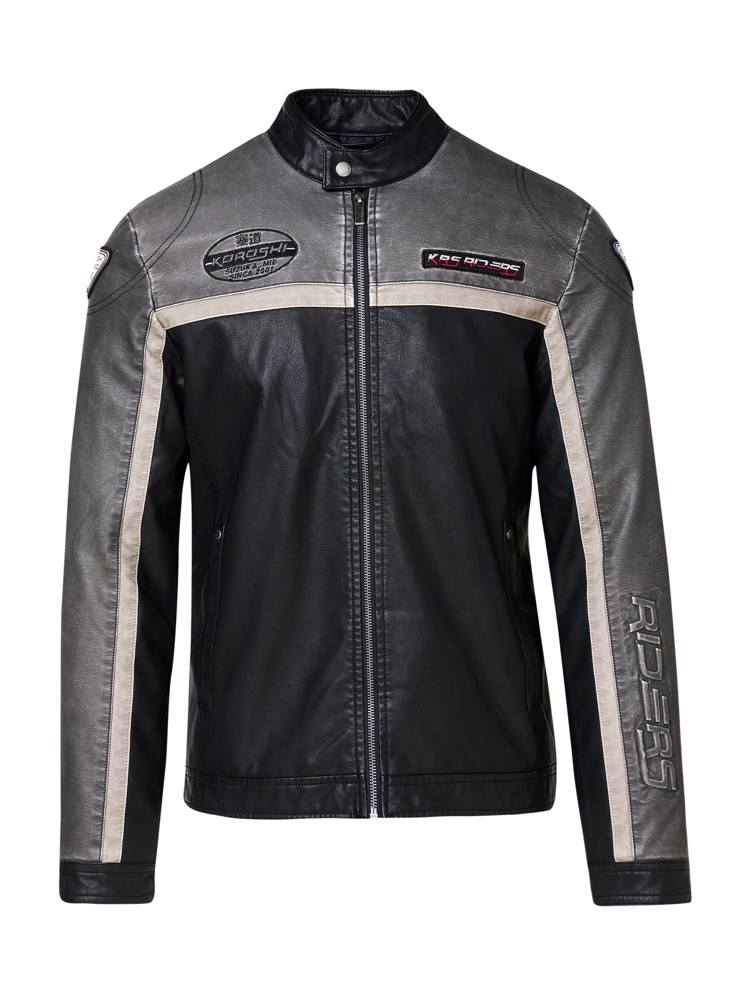 KOROSHI Kurtka przejściowa w kolorze czarny: przód