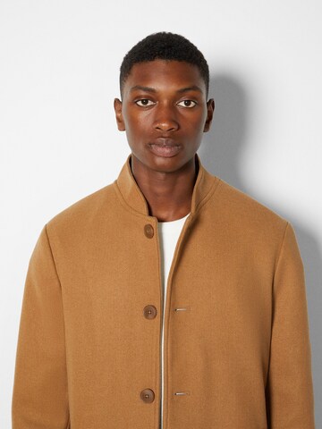 Bershka Between-seasons coat in Beige