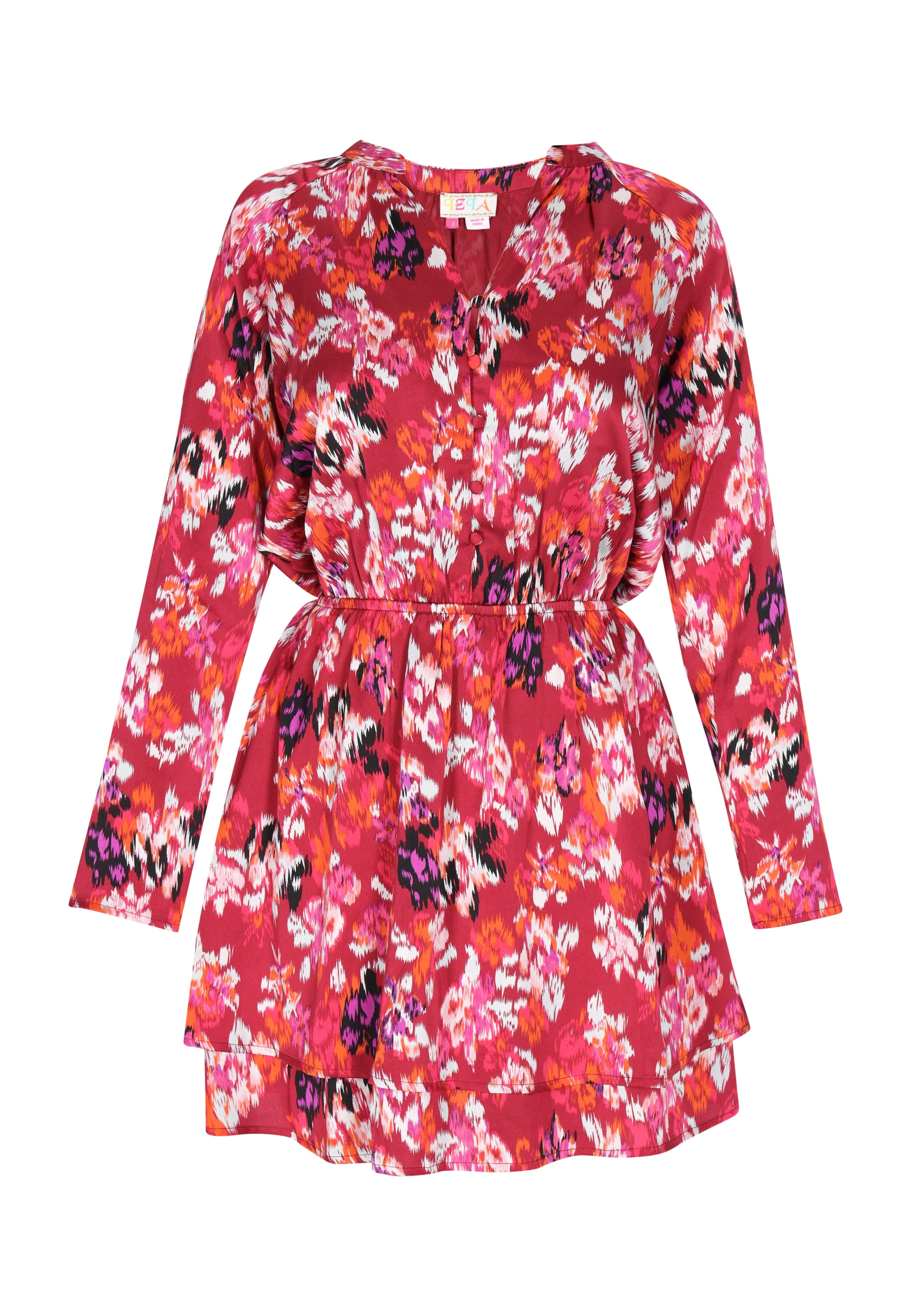 IZIAKošulja haljina - roza boja: prednji dio