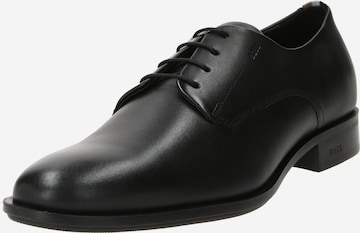Chaussure à lacets 'Colby' BOSS Black en noir : devant