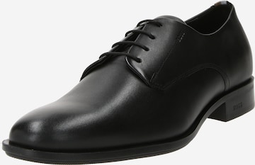 BOSS Black Buty sznurowane 'Colby' w kolorze czarny: przód