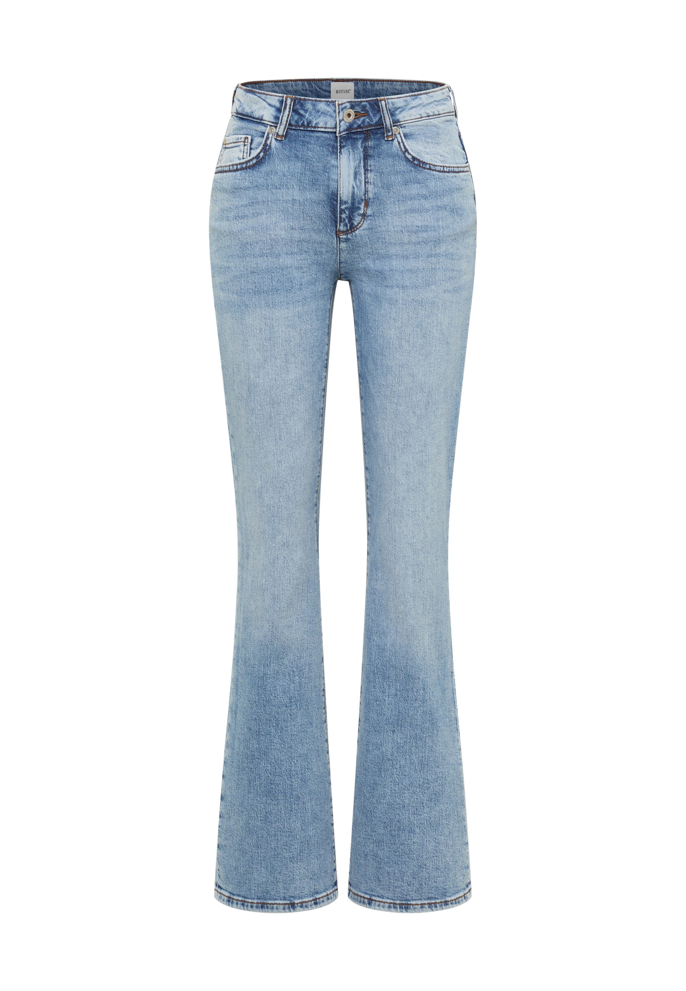 MUSTANG Flared Jeans in Blue: front