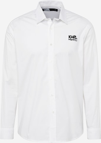 Slim fit Camicia di Karl Lagerfeld in bianco: frontale