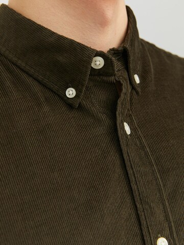 JACK & JONES Slim Fit Hemd 'JJEClassic' in Grün