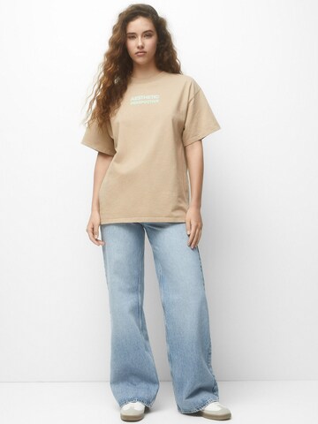Pull&Bear T-Shirt in Beige