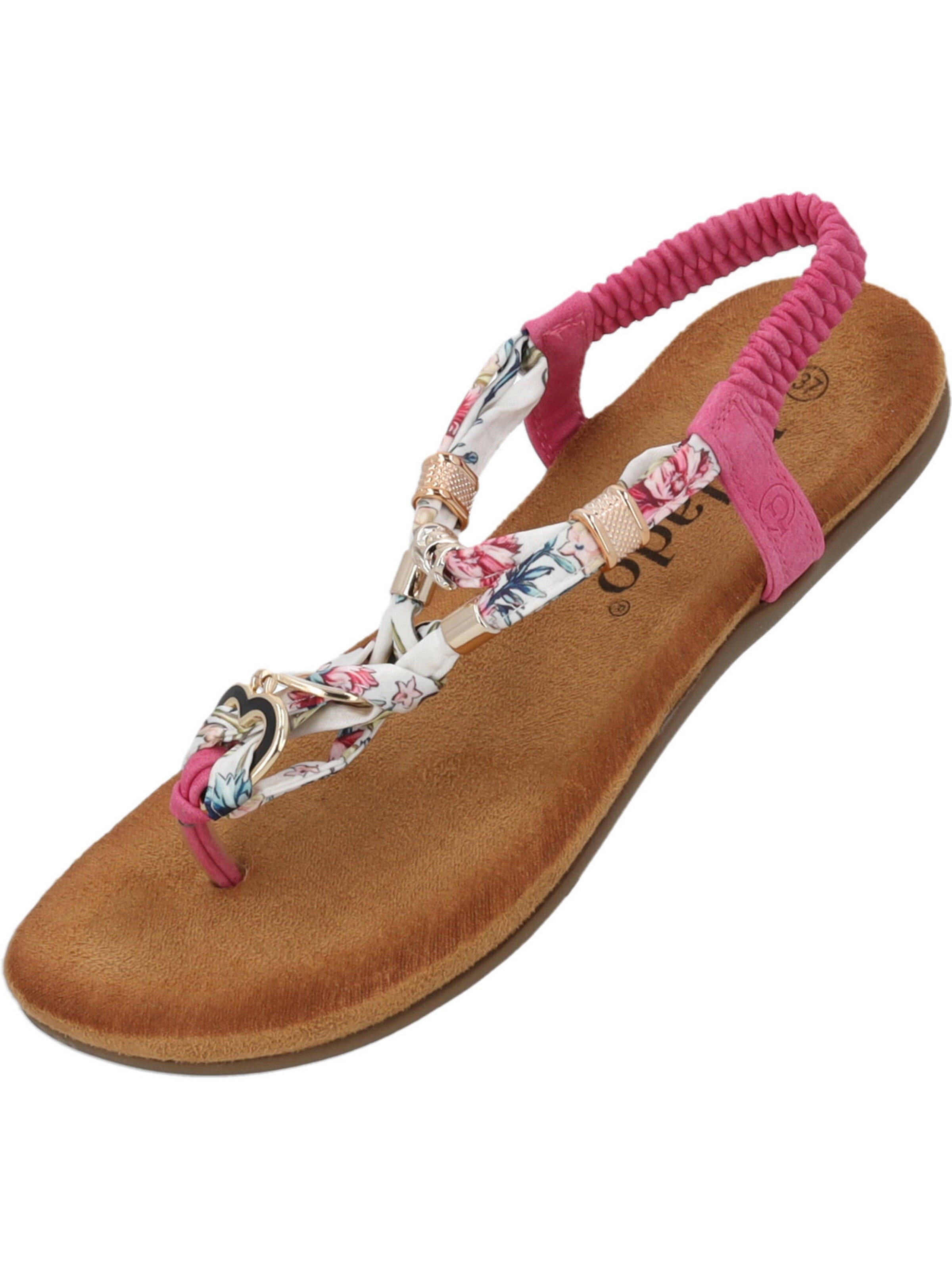 Palado by Sila Sahin Zehentrenner 'Jurte' in Pink: Vorderseite