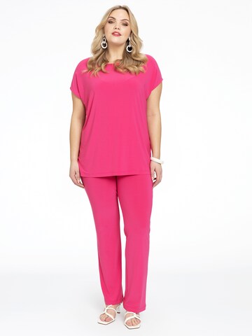 Skinny Leggings 'Dolce' Yoek en rose