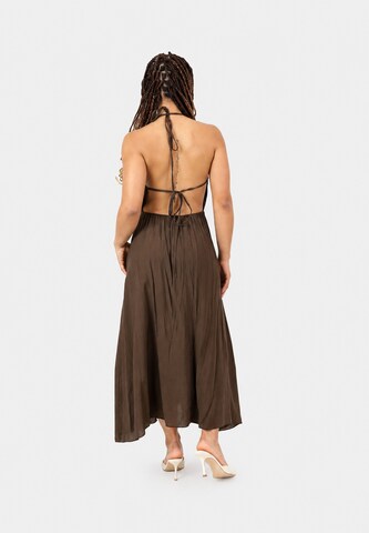 Elara Kleid in Braun