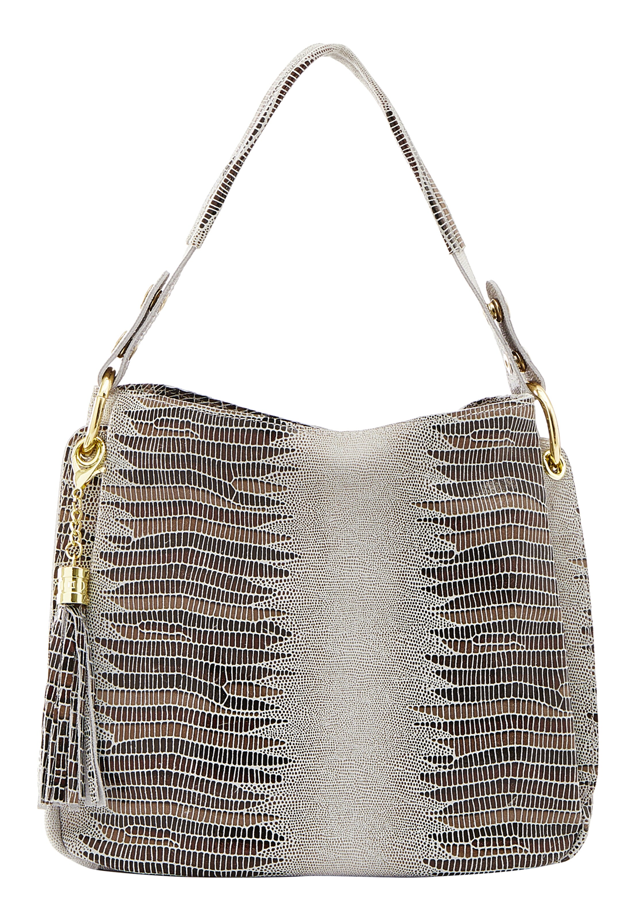 NAEMI Schultertasche in Grau: Vorderseite