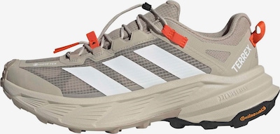 39-39,5 dydžio Pusbačiai 'Freehiker SL' iš ADIDAS TERREX, spalva – smėlio spalva / oranžinė / balta, Prekių apžvalga