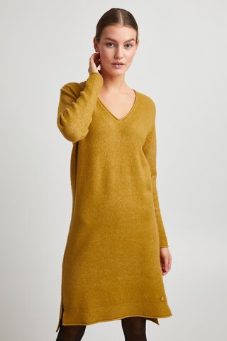 Oxmo Knitted dress 'IDA' in Yellow: front