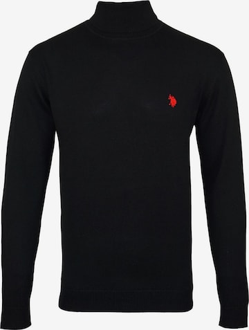 Pull-over U.S. POLO ASSN. en noir : devant