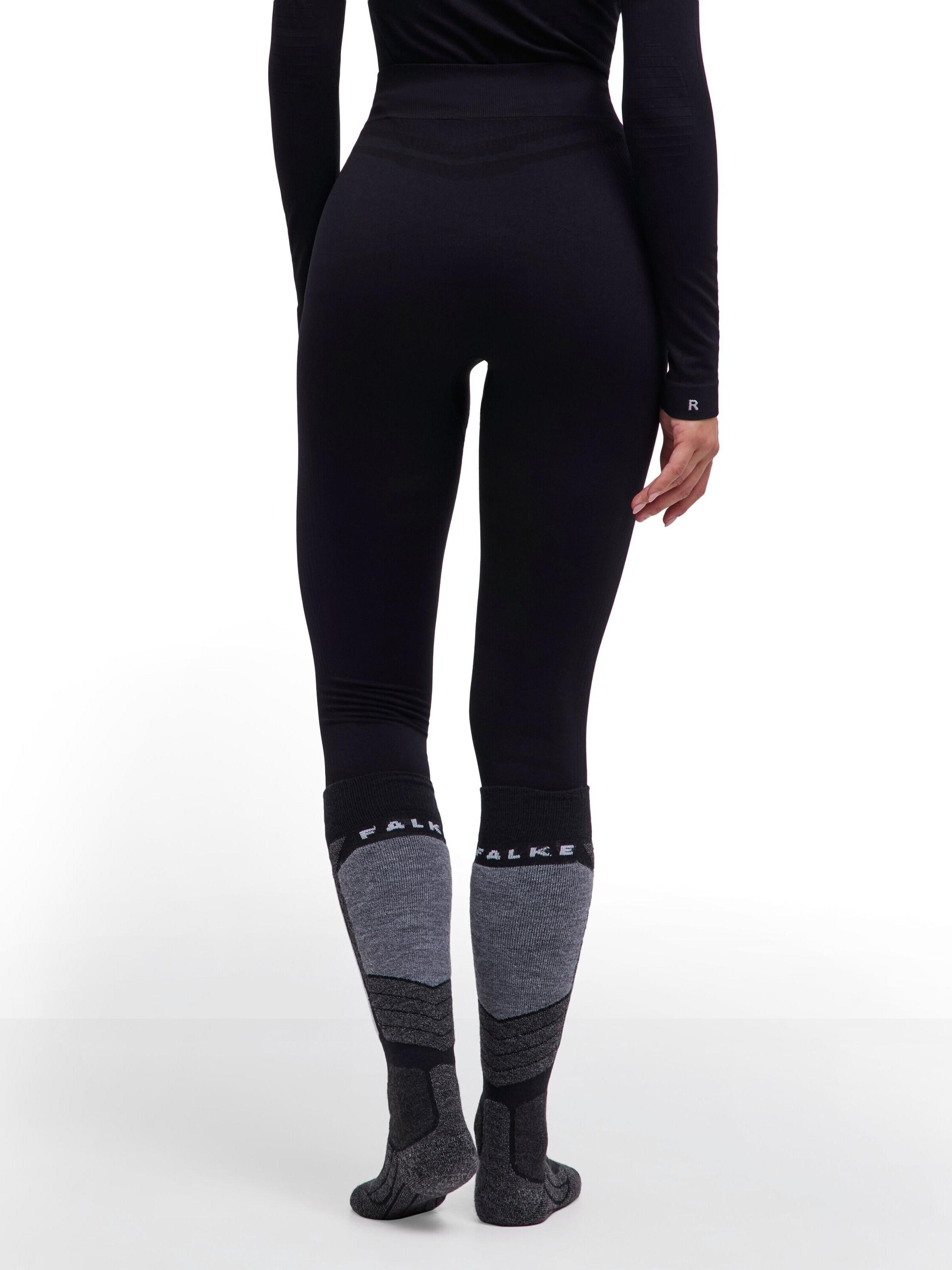 FALKE Skinny Workout Pants in Black