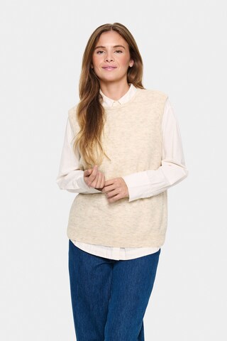 SAINT TROPEZ Pullover 'Zanett' i beige: forside