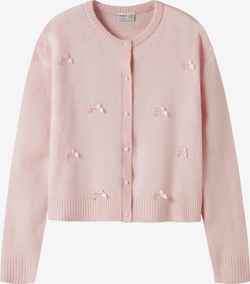 Cardigan NAME IT en rose : devant