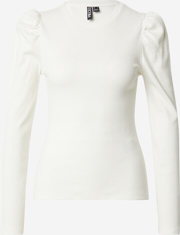 T-shirt 'JANNA' PIECES en blanc : devant