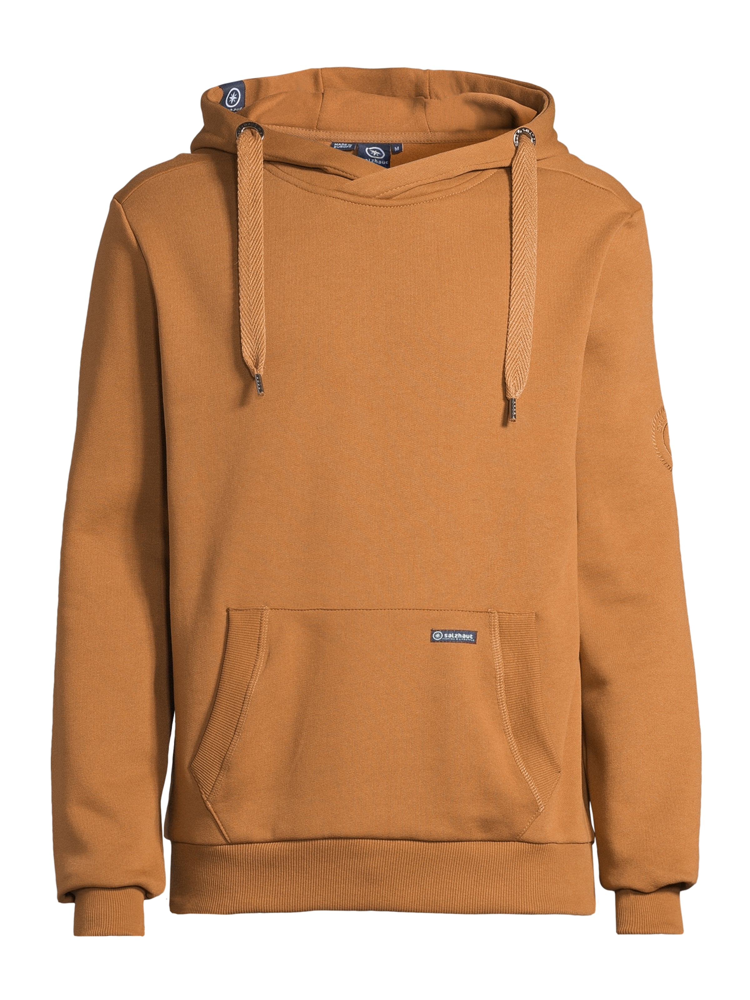 salzhaut Sweatshirt 'HEFF' in Braun: Vorderseite