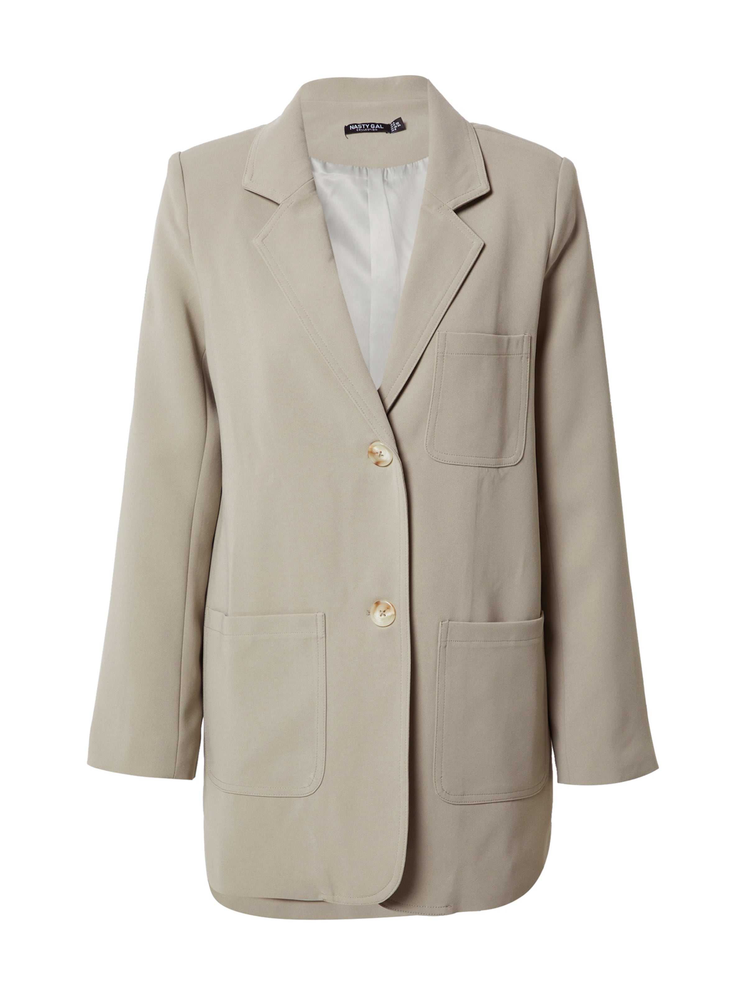 Nasty Gal Блейзер в Серый: спереди