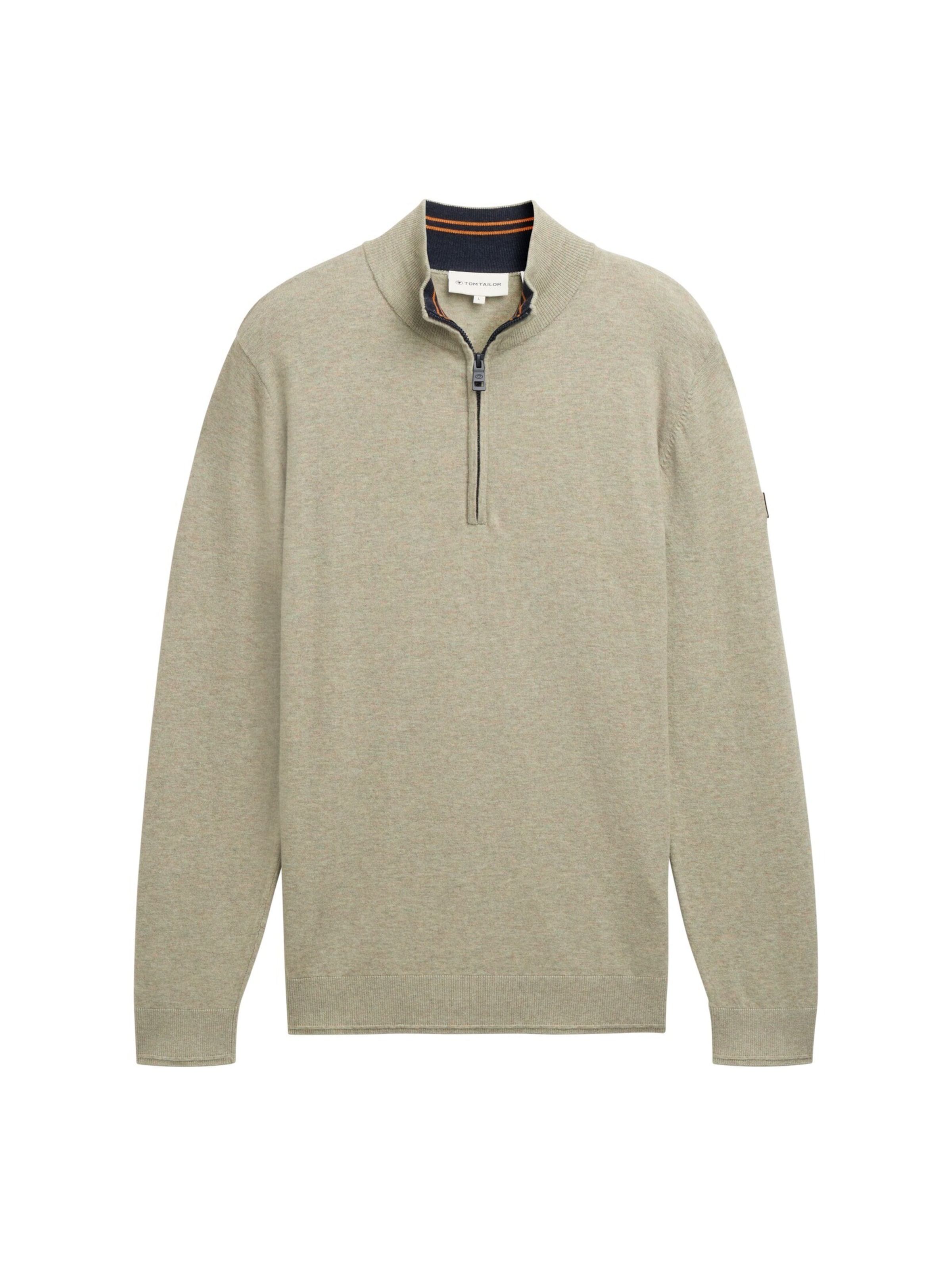 TOM TAILOR Strickpullover in Grün: Vorderseite