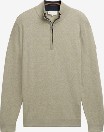 TOM TAILOR Strickpullover in Grün: Vorderseite