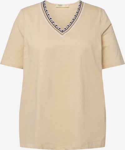 Ulla Popken T-shirt en beige / noir / blanc, Vue avec produit