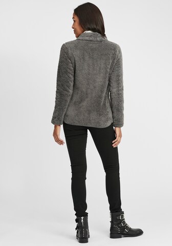 Oxmo Fleece jas 'Telsa' in Grijs