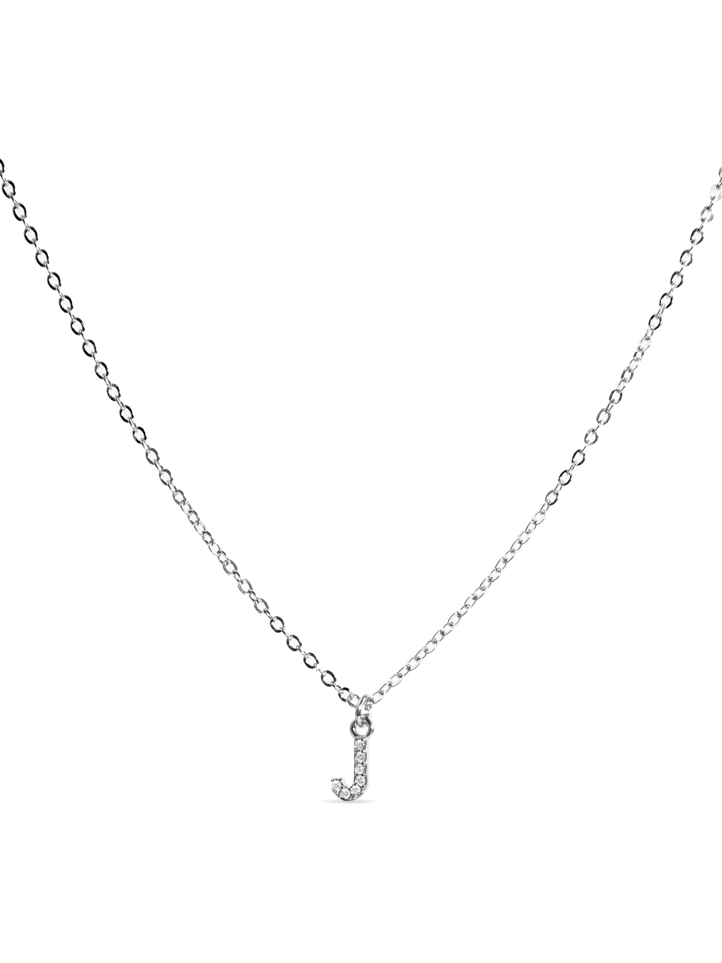 Luxenter Ketting 'Alphabet' in Wit: voorkant