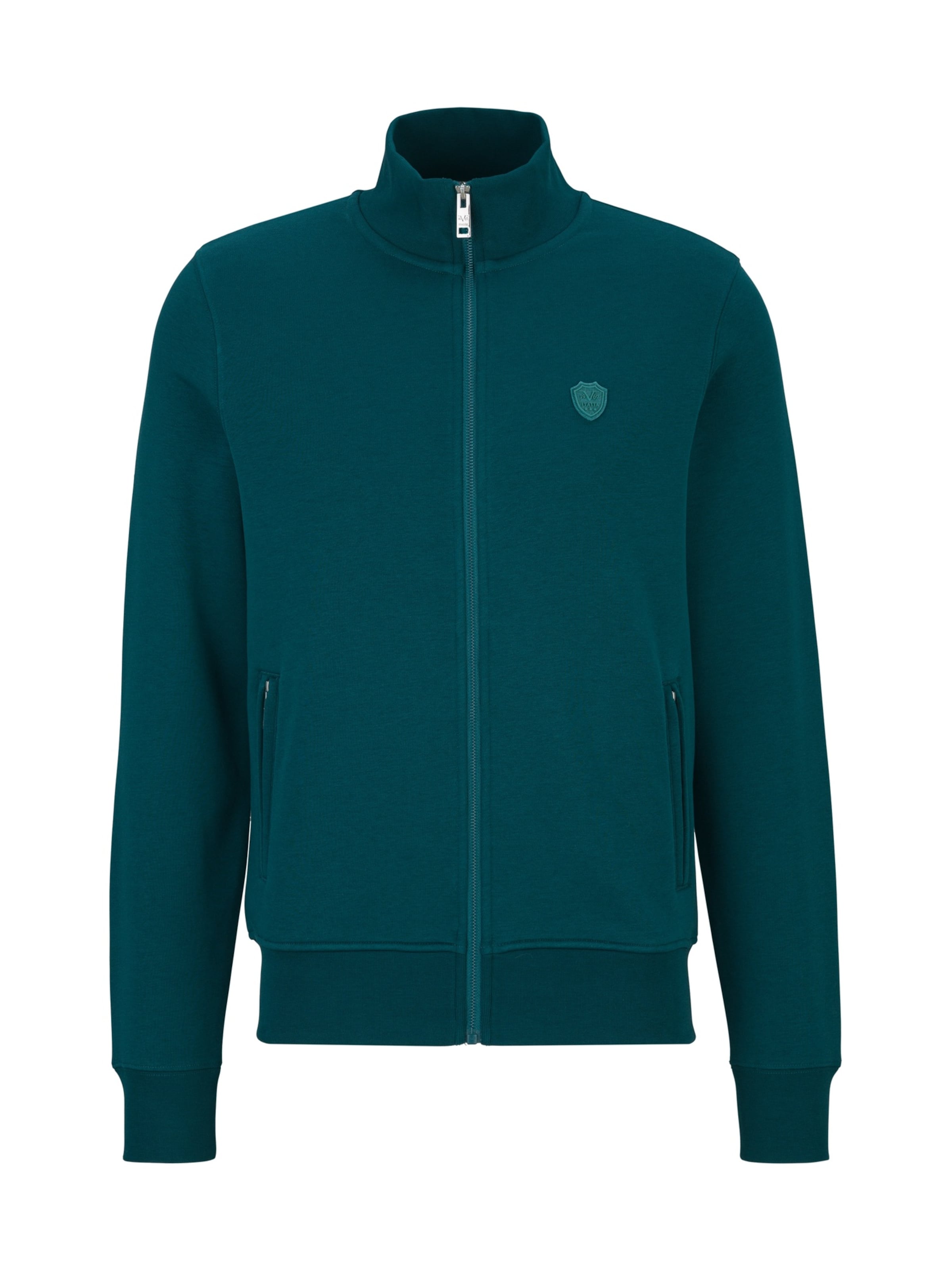 Veste de survêtement 19V69 ITALIA en vert : devant