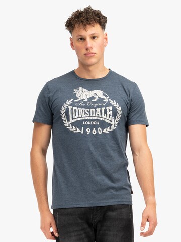 LONSDALE - Camiseta 'Ollie' en azul: frente