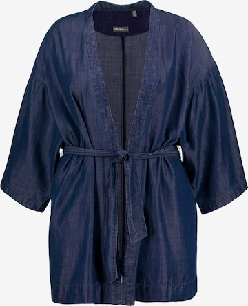 Ulla Popken Kimono in Blauw: voorkant