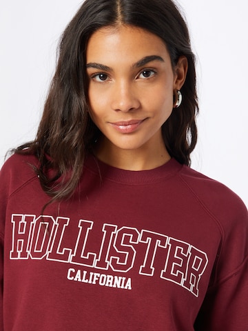 HOLLISTER Μπλούζα φούτερ σε κόκκινο